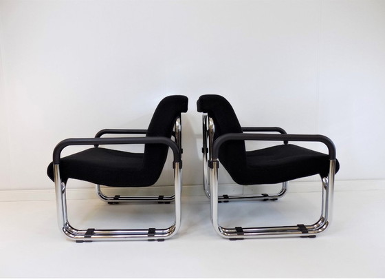 Image 1 of Set Of 2 Bauhaus Steel Armchairs (1970)