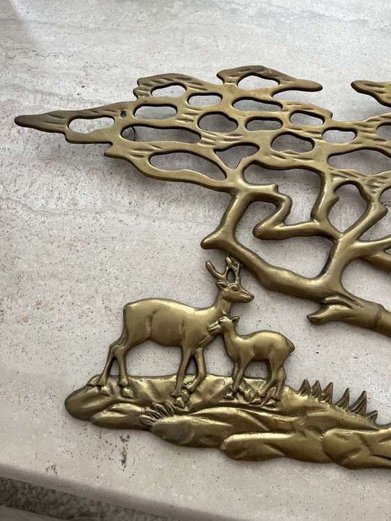 Image 1 of Decorazione murale in ottone vintage