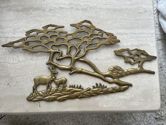 Image 1 of Decorazione murale in ottone vintage