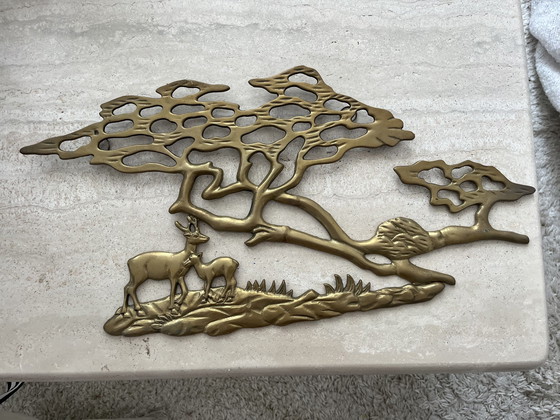 Image 1 of Decorazione murale in ottone vintage