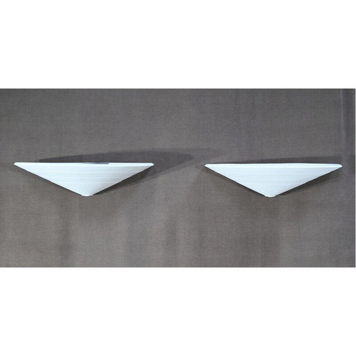 Pair of vintage plaster wall lamps model 1347 for Sedap Workshop