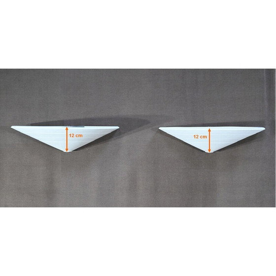 Image 1 of Coppia di lampade da parete in gesso vintage modello 1347 per Sedap Workshop