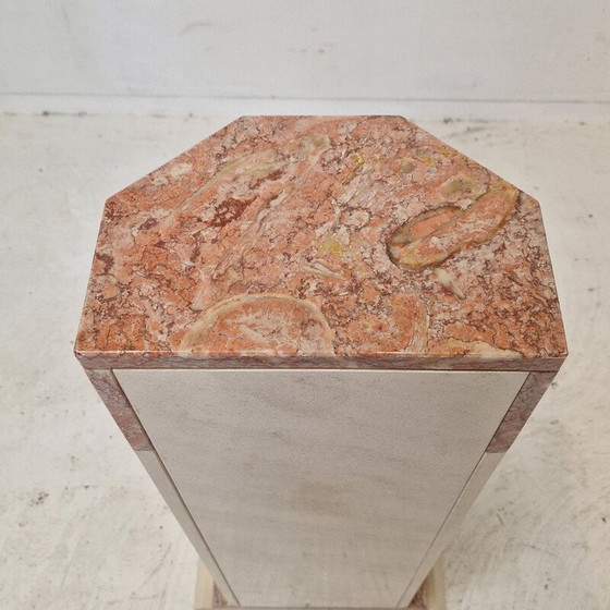 Image 1 of Vintage marble pedestal, Italy 1980