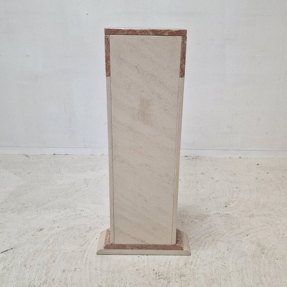 Image 1 of Vintage marble pedestal, Italy 1980