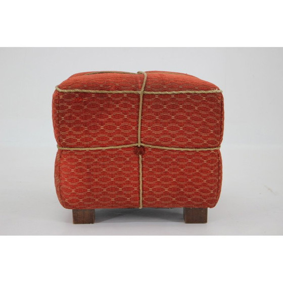 Image 1 of Sgabello cubo Art Déco vintage, Cecoslovacchia, anni '40