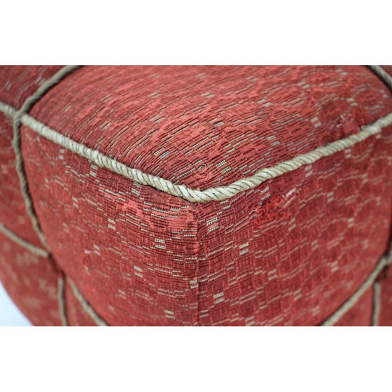 Image 1 of Sgabello cubo Art Déco vintage, Cecoslovacchia, anni '40