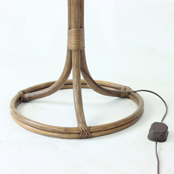 Image 1 of Vintage freestanding bamboo floor lamp, Czechoslovakia 1990