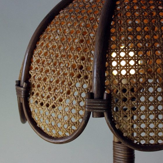 Image 1 of Vintage freestanding bamboo floor lamp, Czechoslovakia 1990