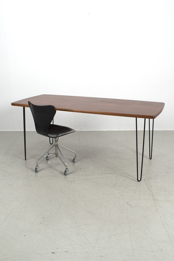 Image 1 of Table de salle à manger vintage en épingle à cheveux