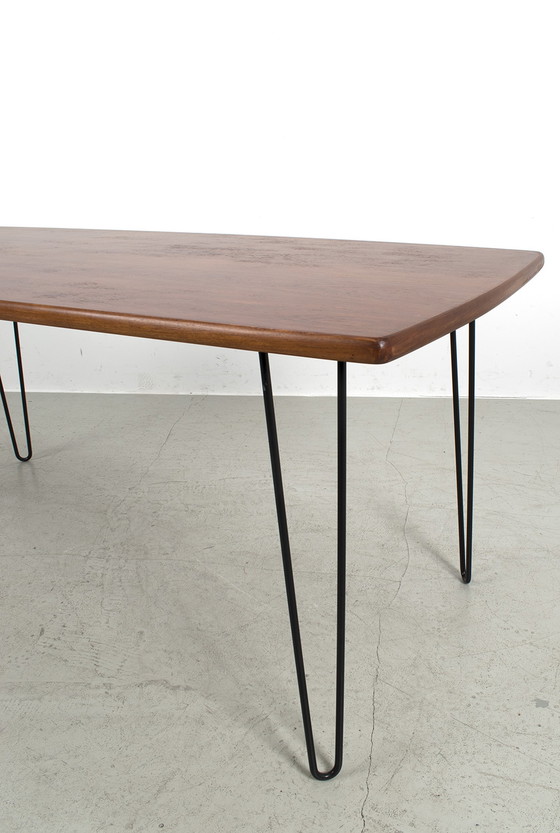 Image 1 of Table de salle à manger vintage en épingle à cheveux