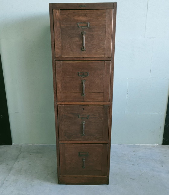 Image 1 of Antique Notary File Cabinet