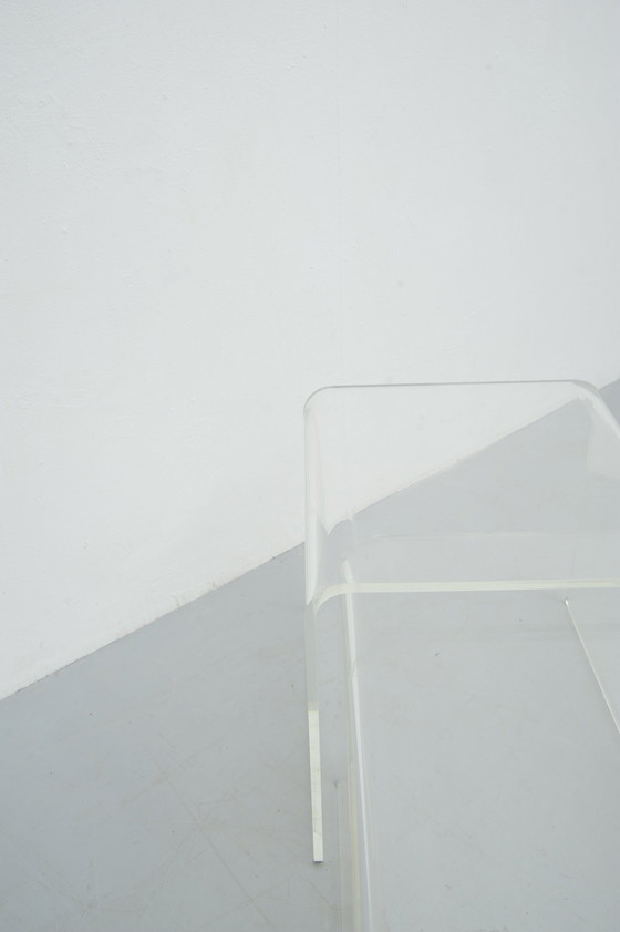 Image 1 of Set of 2 acrylic glass tables Space Age 1960s