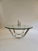 Roger Sprunger Vintage Table en verre