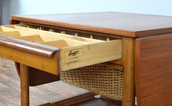 Image 1 of Mid-Century Swedish Sewing Table By Bertil Fridhagen For Bodafors, 1960