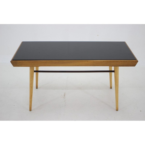 Image 1 of Vintage coffee table in opaxit glass, Czechoslovakia 1960