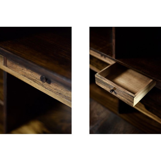 Image 1 of Vintage Danish rosewood bookcase by Erik Brouer for Brouer Møbelfabrik, 1960s