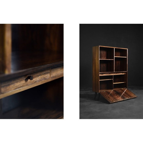 Image 1 of Vintage Danish rosewood bookcase by Erik Brouer for Brouer Møbelfabrik, 1960s
