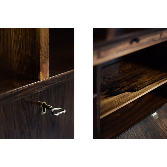 Image 1 of Vintage Danish rosewood bookcase by Erik Brouer for Brouer Møbelfabrik, 1960s
