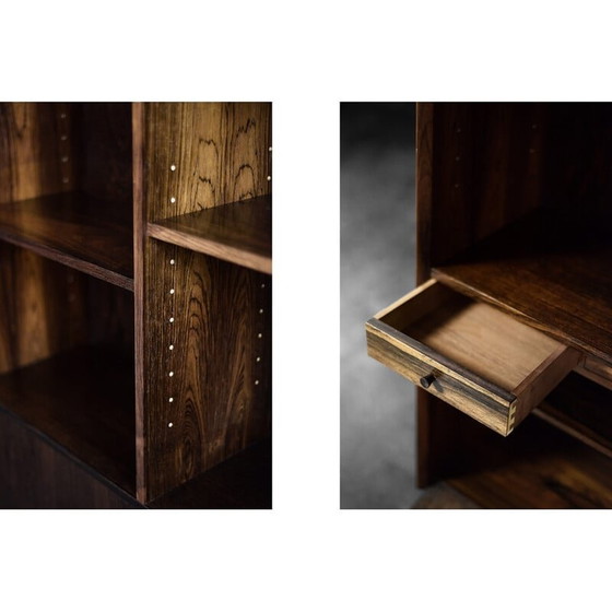 Image 1 of Vintage Danish rosewood bookcase by Erik Brouer for Brouer Møbelfabrik, 1960s
