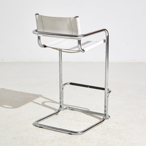 Image 1 of Vintage tubular framed bar stool