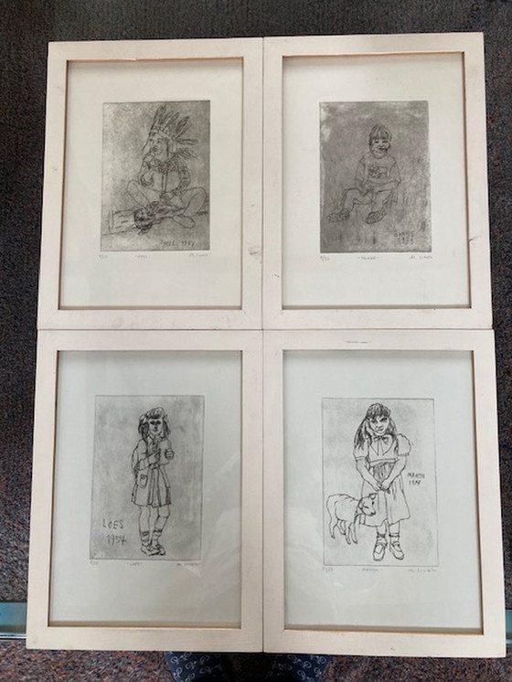 Image 1 of 4x Agata Siwek etching