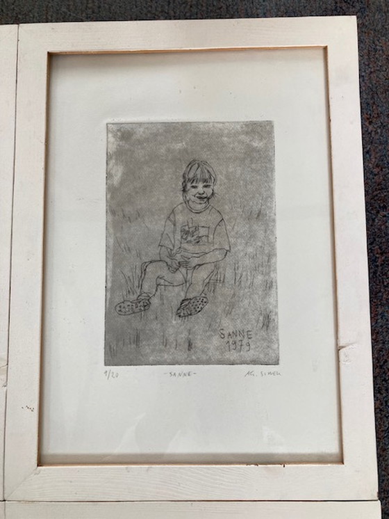 Image 1 of 4x Agata Siwek etching