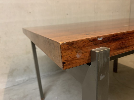 Image 1 of Dining Table "Pali" With Extension By Louis Van Teeffelen For Wébé 1960.