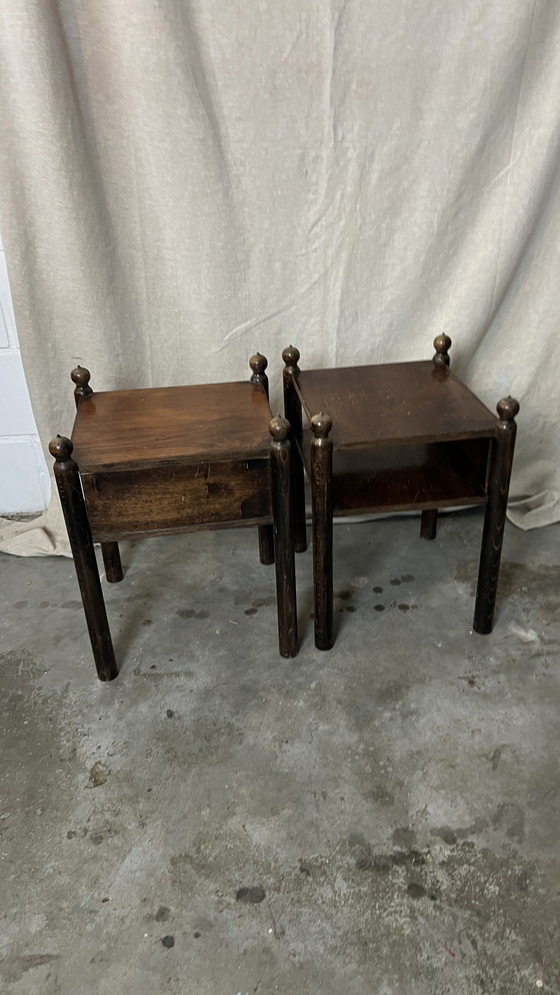 Image 1 of 2x small sticks cabinet, bedside tables