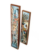Painting Relief Pottery/Castle Italian