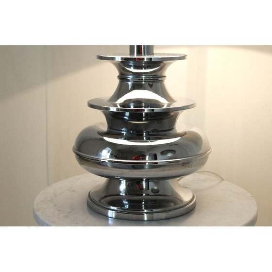 Image 1 of 1x Vintage chrome table lamp, 1960s