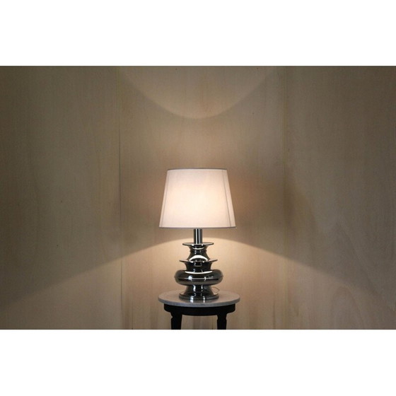 Image 1 of 1x Vintage chrome table lamp, 1960s
