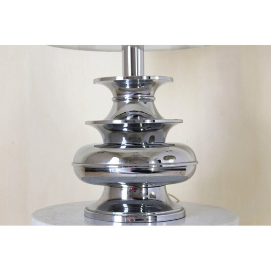 Image 1 of 1x Vintage chrome table lamp, 1960s