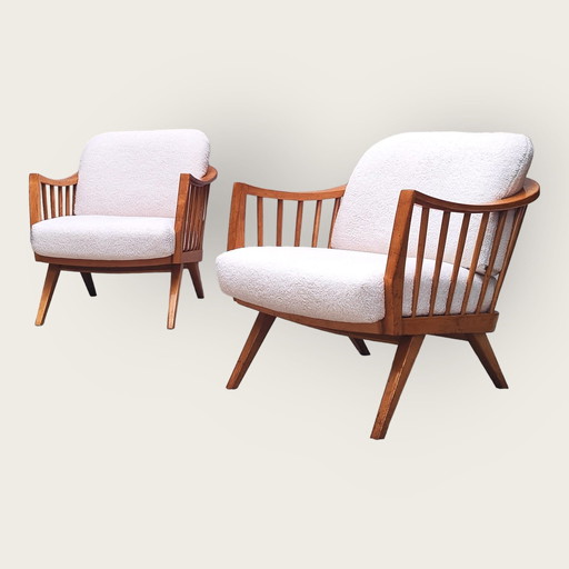 2x Mid Century armchairs