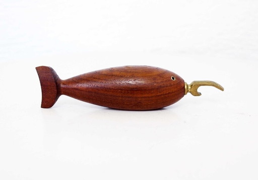 Teak bottle opener 