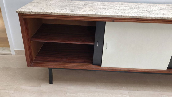 Image 1 of Credenza vintage con piano in marmo