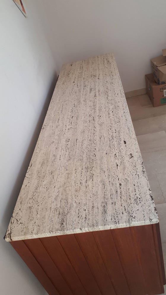 Image 1 of Credenza vintage con piano in marmo