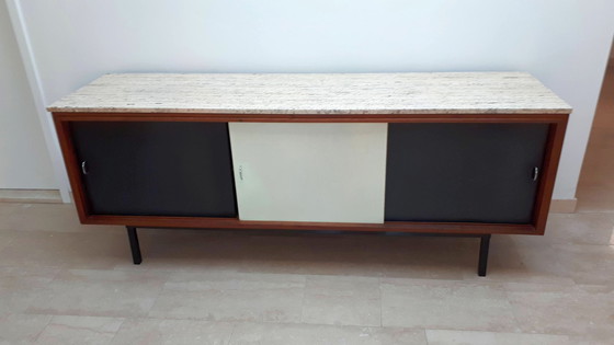 Image 1 of Credenza vintage con piano in marmo