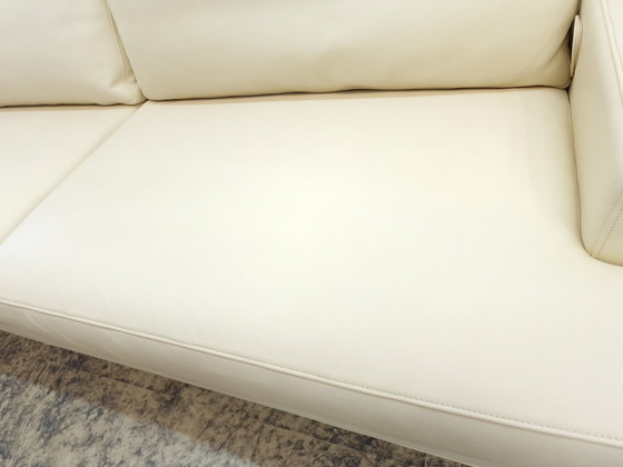 Image 1 of Fsm Clarus Canapé avec pouf, canapé fonctionnel en cuir Ottomane Couch