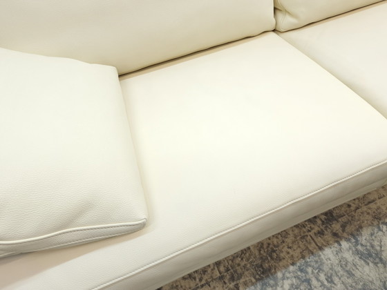 Image 1 of Fsm Clarus Canapé avec pouf, canapé fonctionnel en cuir Ottomane Couch