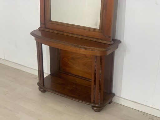 Wilhelminian style mirror hall cupboard wardrobe mirror around 1900