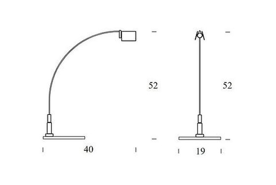 Image 1 of Fontana Arte Table Lamp Design By Alvaro Siza