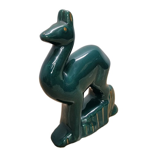 French Art Deco Green Little Bear Years 50s