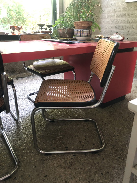 Image 1 of 5x Thonet Pieces S32 And 1 Piece S 64 Marcel Breuer