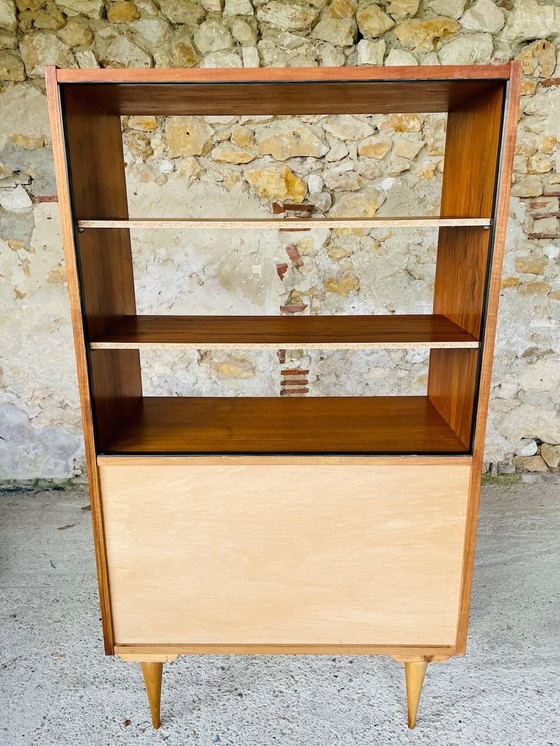Image 1 of Vintage, Teak Bookcase With Drawers, Scandinavian Style 1960S