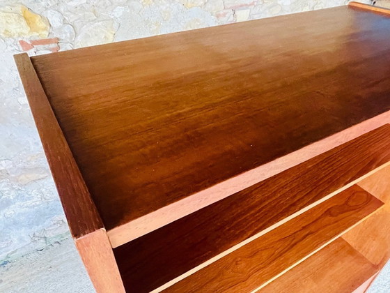 Image 1 of Vintage, Teak Bookcase With Drawers, Scandinavian Style 1960S