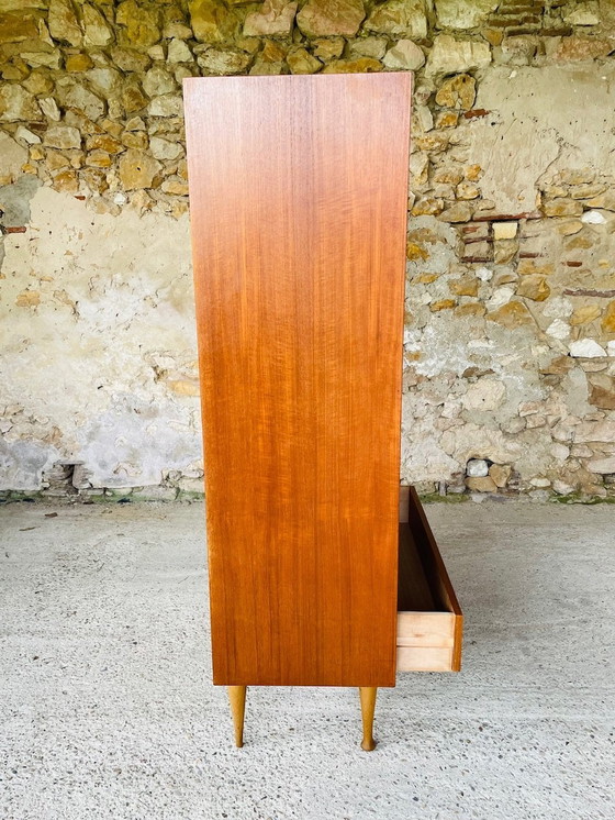 Image 1 of Vintage, Teak Bookcase With Drawers, Scandinavian Style 1960S