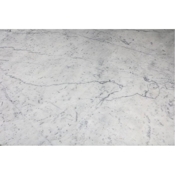 Image 1 of Vintage "Eros" round marble dining table by Angelo Mangiarotti, 1970s