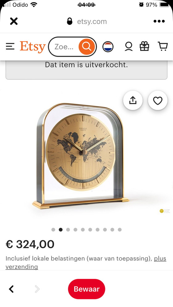 Image 1 of Kienzle Quartz World Time Clock