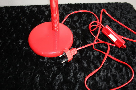 Image 1 of Red Vintage Table Lamp From Veneta Lumi, Italian 1970S