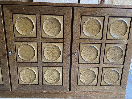 Image 1 of Brutalist sideboard presumably Bartels solid oak